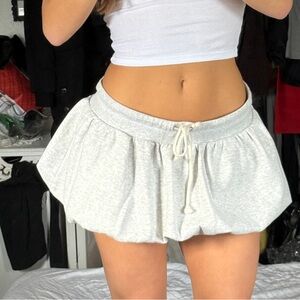 Women's Gray Drawstring Shorts